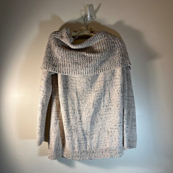 LC Lauren Conrad Cowl Off the Shoulder Sweater - Picture 2 of 4